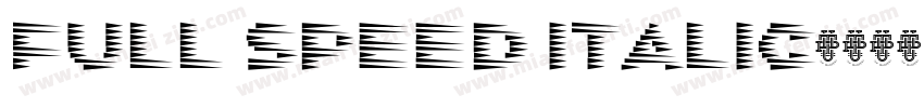 Full Speed Italic字体转换